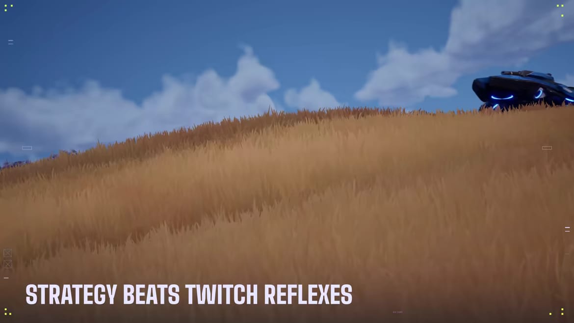 Tyr tank firing from a grassy ridge in an official Early Access combat still